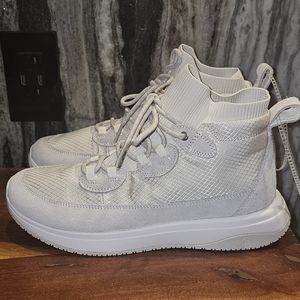 Nurture Response Elias Mixed Platform Hightop Sneakers Shoe white size 8.5
